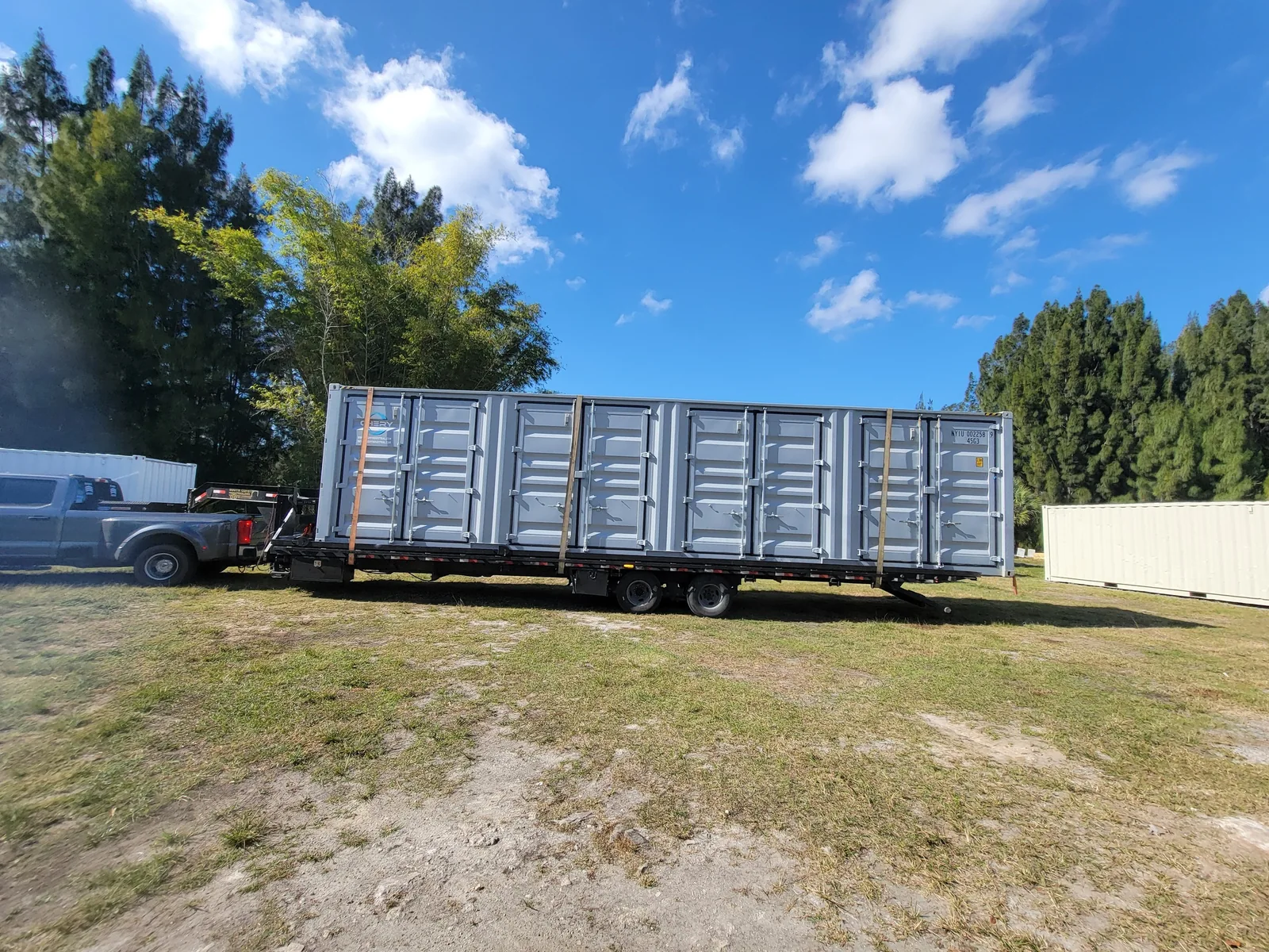 40ft open side four door shipping container